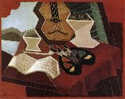 Juan Gris The table in front of sea oil painting reproduction